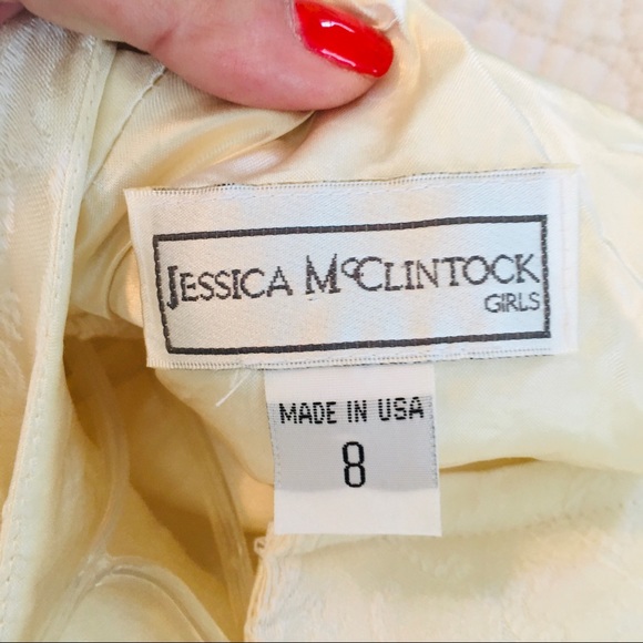 Jessica Mc Clintock  Ivory Little girls dress - Picture 3 of 11